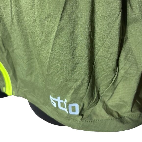 Stio women’s large second light wind shell green zip front windbreaker jacket - Picture 3 of 9